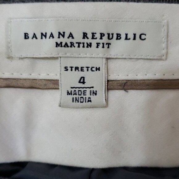 Banana Republic | Martin Fit Gray Trousers Pants Size 4 - Picture 4 of 4